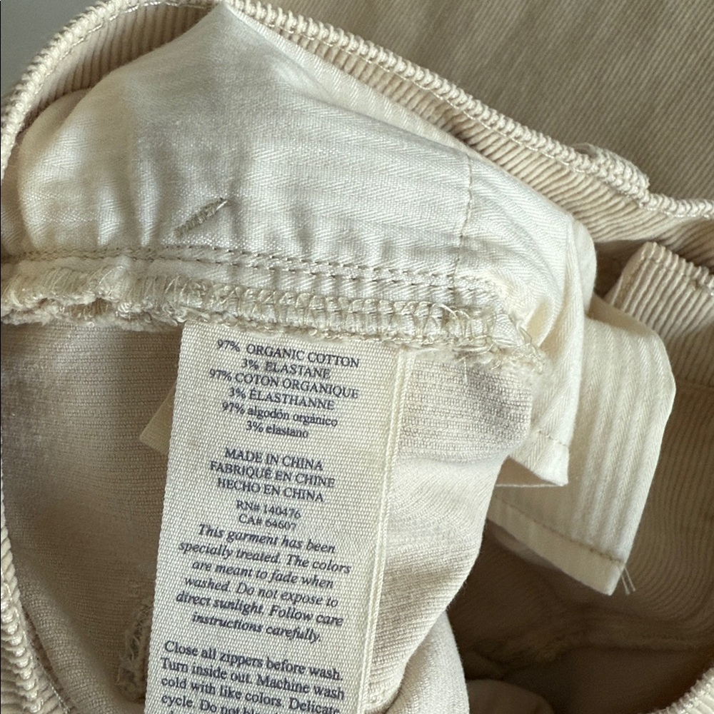 NWT ✨ Faherty Softstretch Cord Flare Summer Sand 32 - Picture 9 of 9